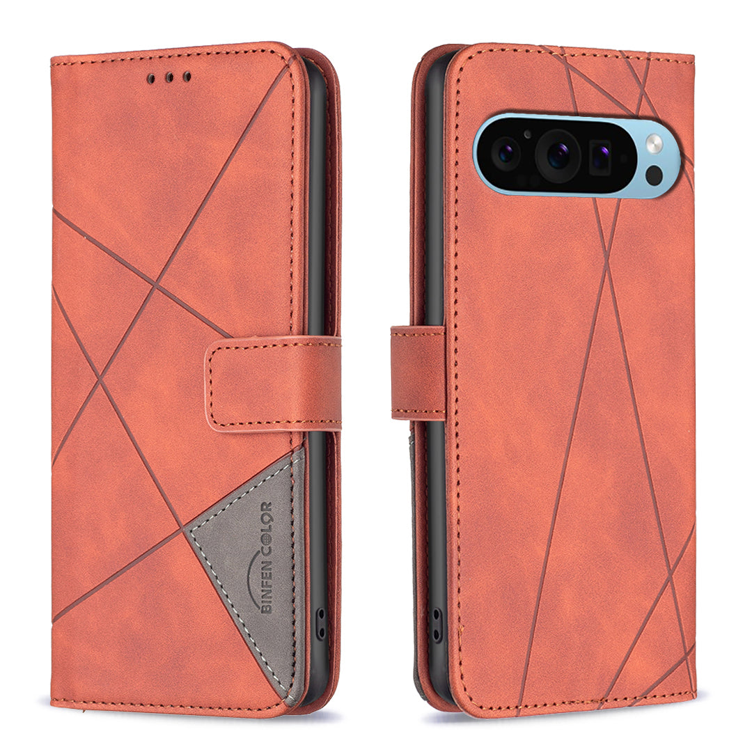 BINFEN COLOR BF05 For Google Pixel 9 Pro Case PU Leather Anti-scratch Phone Wallet Cover BINFEN COLOR BF05 For Google Pixel 9 Pro Case PU Leather Anti-scratch Phone Wallet Cover